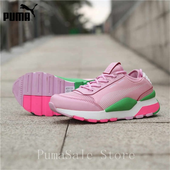 WOMEN'S PUMA RS-0 PLAY CASUAL SHOES PINK - Picture 4 of 8